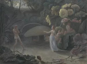 Oberon and Titania by Francis Danby Oil Painting