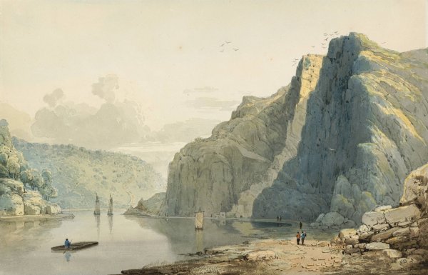 Saint Vincent's Rocks and the Avon Gorge  by Francis Danby - Hand-Painted Oil Painting Reproduction