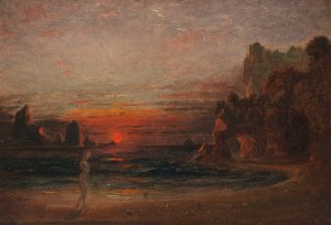 Study for 'Calypso's Grotto' by Francis Danby Oil Painting