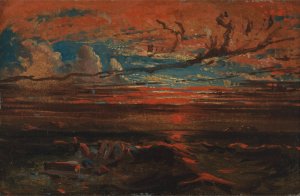 Sunset at Sea after a Storm by Francis Danby Oil Painting