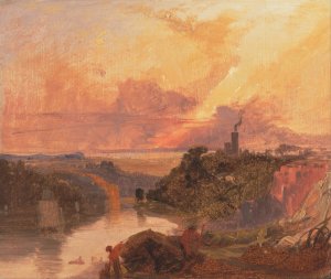 The Avon Gorge at Sunset by Francis Danby Oil Painting