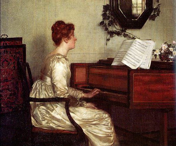 Main Product Photo of Old Harmonies Painting by Francis Davis Millet