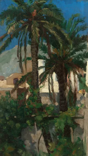 Palms, Capri by Francis Davis Millet Oil Painting