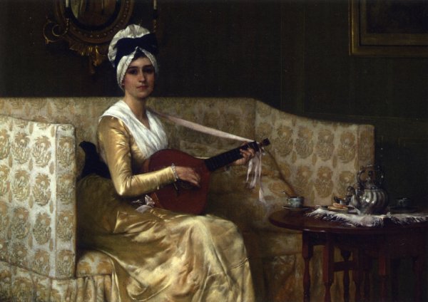 Main Product Photo of Portrait of Mrs. Millet Painting by Francis Davis Millet