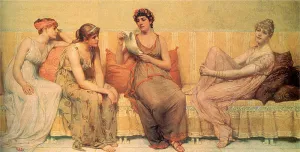 Reading the Story of Oenone painting by Francis Davis Millet
