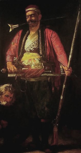Main Product Photo of The Turkish Guard Painting by Francis Davis Millet