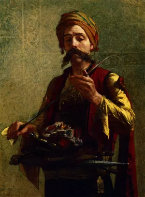 The Turkish Soldier by Francis Davis Millet - Oil Painting Reproduction