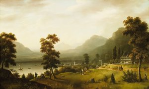 Carter's Tavern at the Head of Lake George by Francis Guy Oil Painting