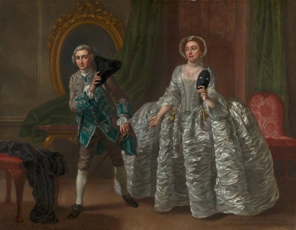 Main Product Photo of David Garrick and Mrs. Pritchard in Benjamin Hoadley's 'The Suspicious Husband' Painting by Francis Hayman