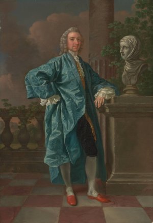 Dr. Charles Chauncey, M.D. by Francis Hayman Oil Painting