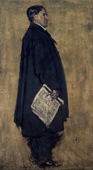 Charles Rennie Mackintosh, 1869 - 1928. Architect by Francis Henry Newbery Oil Painting