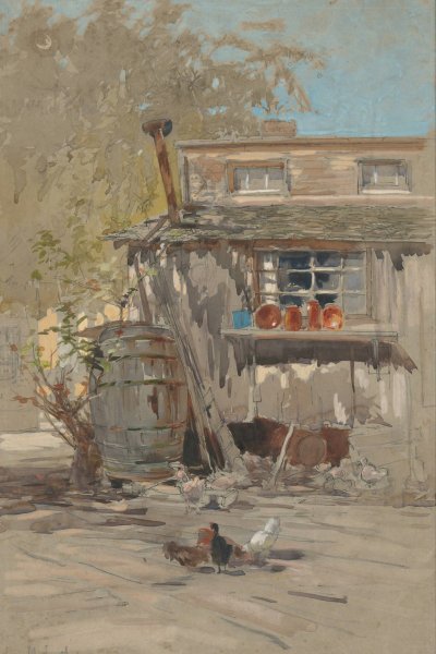 Main Product Photo of Barnyard Painting by Francis Hopkinson Smith