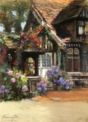 Old Normandy Well: Inn of William the Conqueror by Francis Hopkinson Smith - Oil Painting Reproduction
