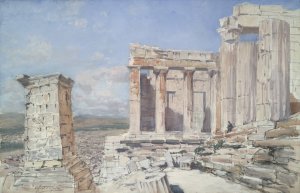 The Propylaea - Acropolis by Francis Hopkinson Smith Oil Painting