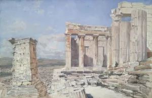 The Propylaea - Acropolis by Francis Hopkinson Smith Oil Painting