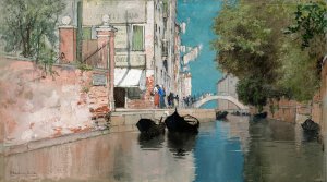 Venice by Francis Hopkinson Smith Oil Painting