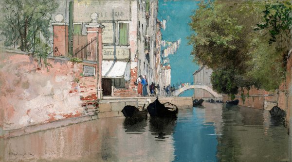 Venice by Francis Hopkinson Smith - Hand-Painted Oil Painting Reproduction