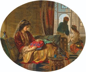Xarifa; the Zegri lady rose not, etc. by Francis John Wyburd Oil Painting