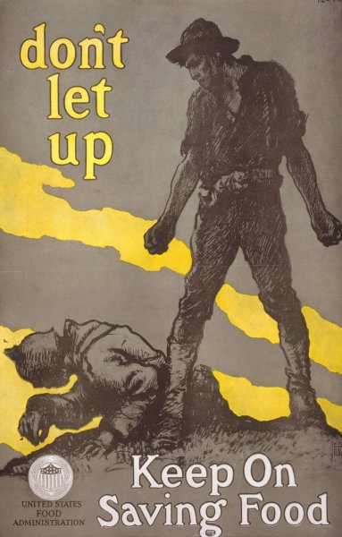 Main Product Photo of Don't let up - Keep on saving food  Painting by Francis Luis Mora