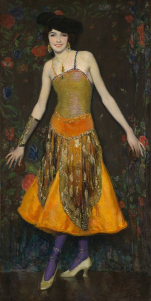 Jeanne Cartier  by Francis Luis Mora - Hand-Painted Oil Painting Reproduction