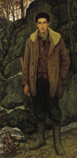 The Woodsman by Francis Luis Mora Oil Painting