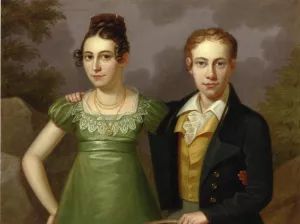 Double Portrait painting by Francis Martin Drexel