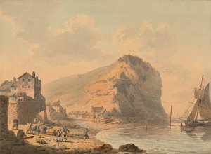 Staithes, Yorkshire by Francis Nicholson Oil Painting
