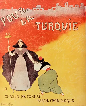 Pour la Turquie. La charite ne connait pas de frontieres Oil painting by Francis Nys