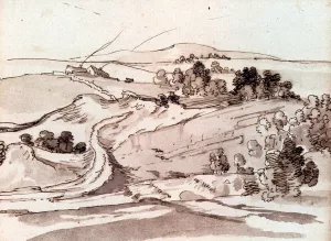Near Bishop Auckland Oil painting by Francis Place