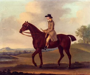 A Horseman in a Landscape by Francis Sartorius - Oil Painting Reproduction