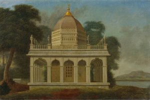 Mausoleum at Outatori near Trichinopoly by Francis Swain Ward Oil Painting