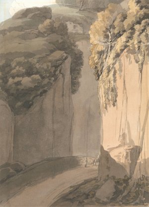 Entrance to the Grotto at Posilippo, Naples by Francis Towne Oil Painting
