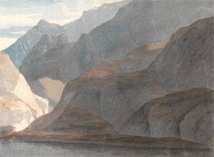 On the Lake of Como by Francis Towne Oil Painting