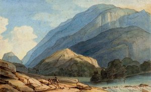 The Entrance into Borrowdale by Francis Towne Oil Painting