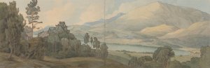 View of Lake Coniston, Lancashire by Francis Towne Oil Painting