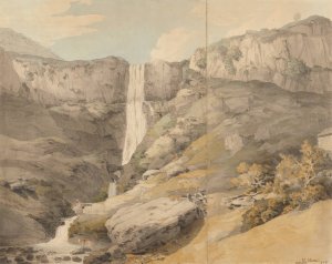 View of the Rhydaer by Francis Towne Oil Painting