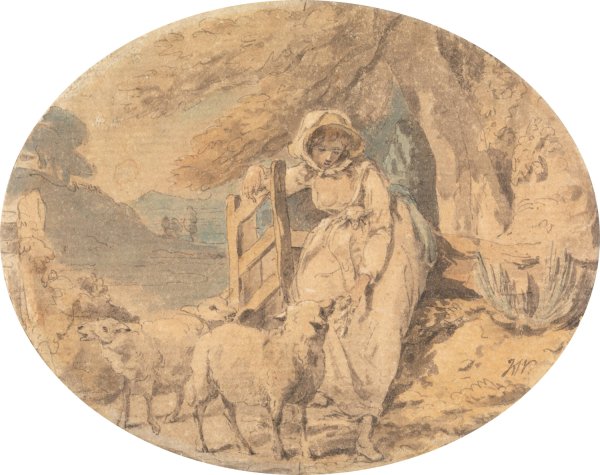 Adelaide  by Francis Wheatley - Hand-Painted Oil Painting Reproduction