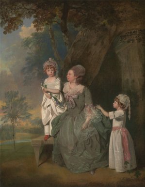 Mrs. Barclay And Her Children by Francis Wheatley Oil Painting