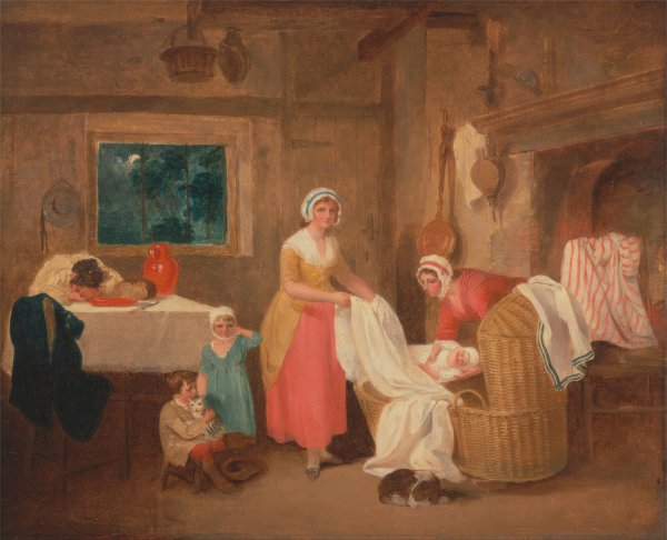 Night by Francis Wheatley - Hand-Painted Oil Painting Reproduction