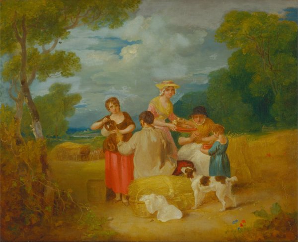 Noon by Francis Wheatley - Hand-Painted Oil Painting Reproduction
