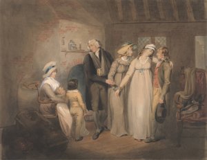 Olivia Returns to Her Family by Francis Wheatley Oil Painting