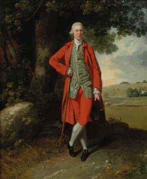 Portrait of A Country Squire, Said To Be Stephen Sullivan of Ponsbourne Park by Francis Wheatley Oil Painting