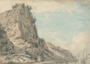 St. Vincent's Rock, Clifton, Bristol with Hotwell's Spring House in the Distance by Francis Wheatley Oil Painting