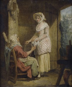The Affectionate Daughter by Francis Wheatley Oil Painting