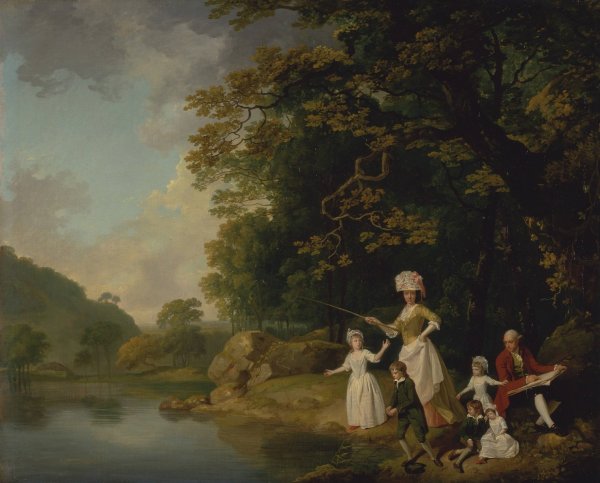 The Browne Family by Francis Wheatley - Hand-Painted Oil Painting Reproduction