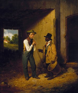 All Talk and No Work by Francis William Edmonds Oil Painting