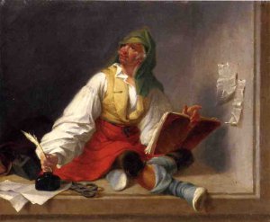 Sammy theTaylor Oil painting by Francis William Edmonds