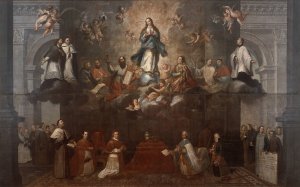 Glorification of the Immaculate Conception by Francisco Antonio Vallejo Oil Painting