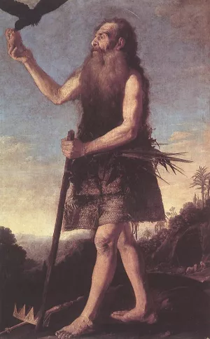 St Onuphrius Oil painting by Francisco Collantes