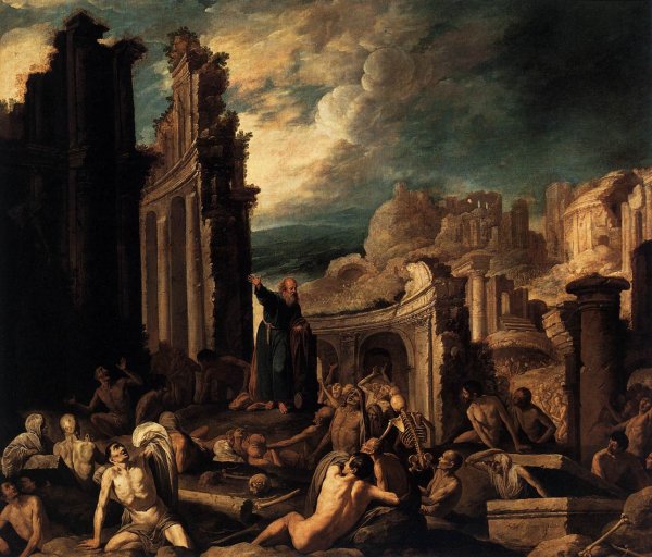 Main Product Photo of The Vision of Ezekiel Painting by Francisco Collantes